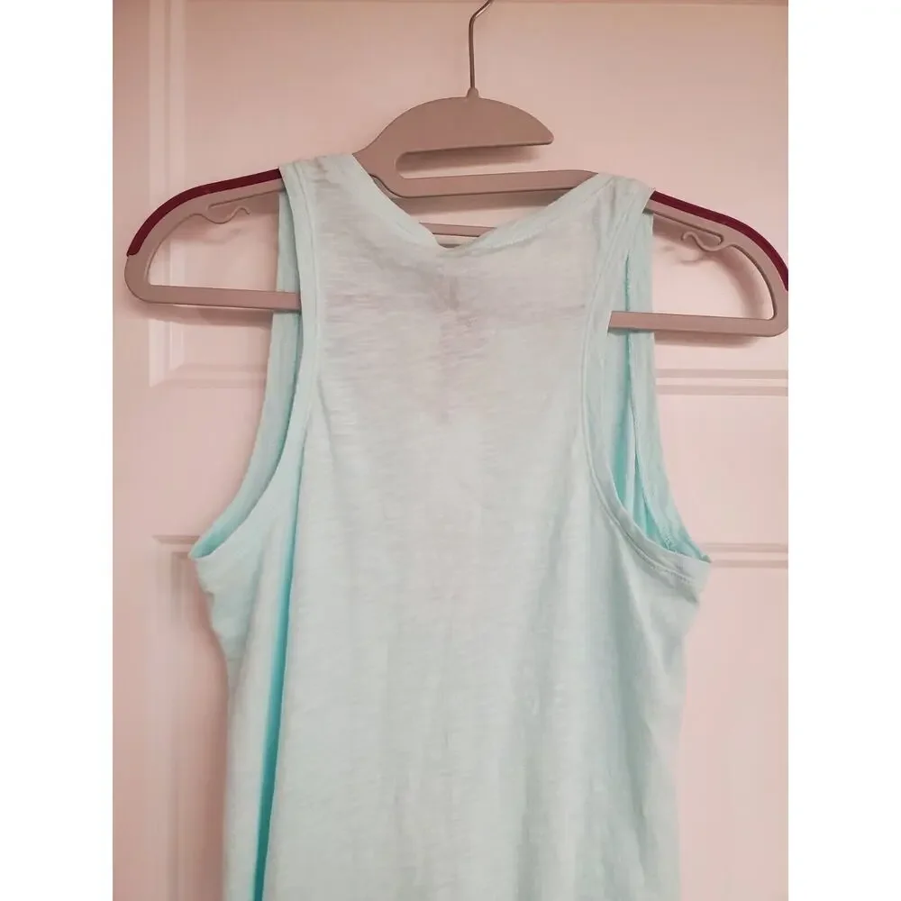 NEW NWT Bobi Teal Tank Top with Front Knot | Size X-Small - Picture 5 of 9